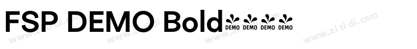 FSP DEMO Bold字体转换 FSP DEMO Bold字体转换